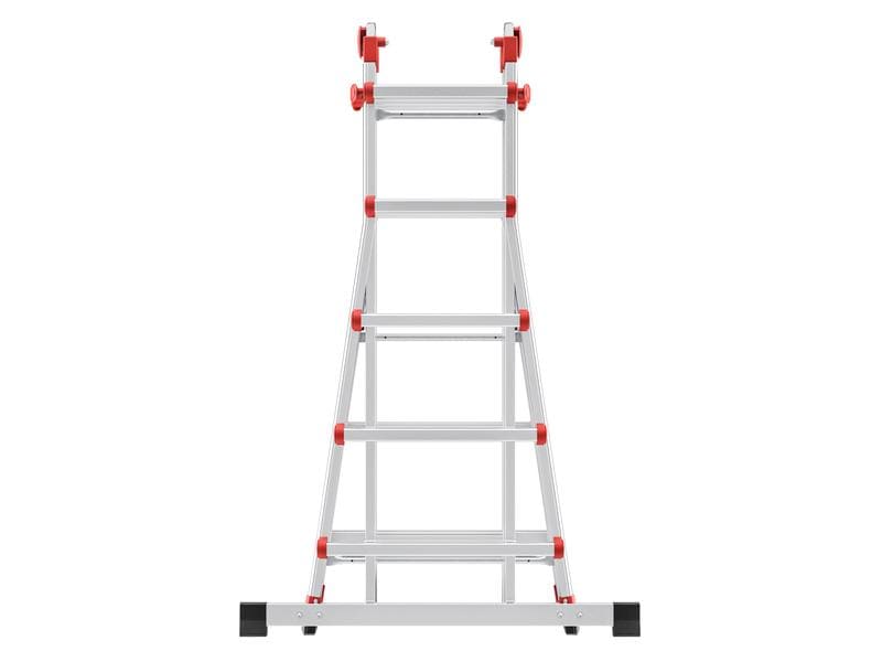 Hailo Teleskopleiter 4 x 5 Sprossen Verwendbar als Anlege- und Schiebeleiter