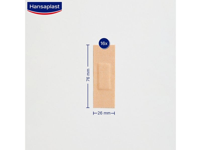 Hansaplast Wundpflaster Extra Robust Waterproof 16 Stück Widerstandsfähiges Textil-Pflaster