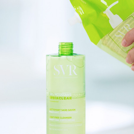 LABORATOIRE SVR Sebiaclear Gel Moussant 400ml Recharge