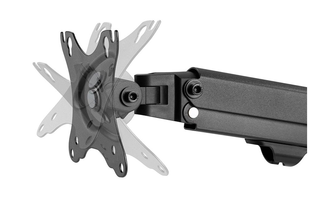 Tischhalterung FPMA-D650D bis 7 kg – Schwarz<br>Vollbewegliche Tischhalterung für zwei Flachbildschirme bis zu 27 Zoll