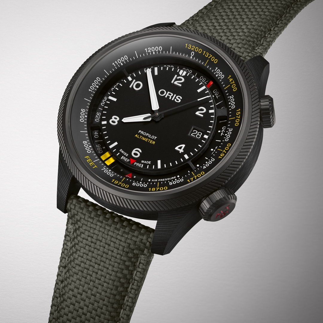 Oris Big Crown ProPilot Altimeter mit Fuss-Skala