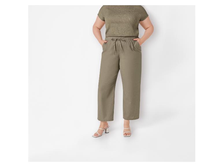 Linnen dames broek - Plus size