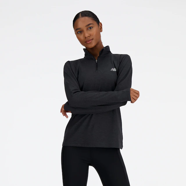 New Balance Laufshirt »SPORT ESSENTIALS SPACE DYE 1/4 ZIP«, 1 tlg.