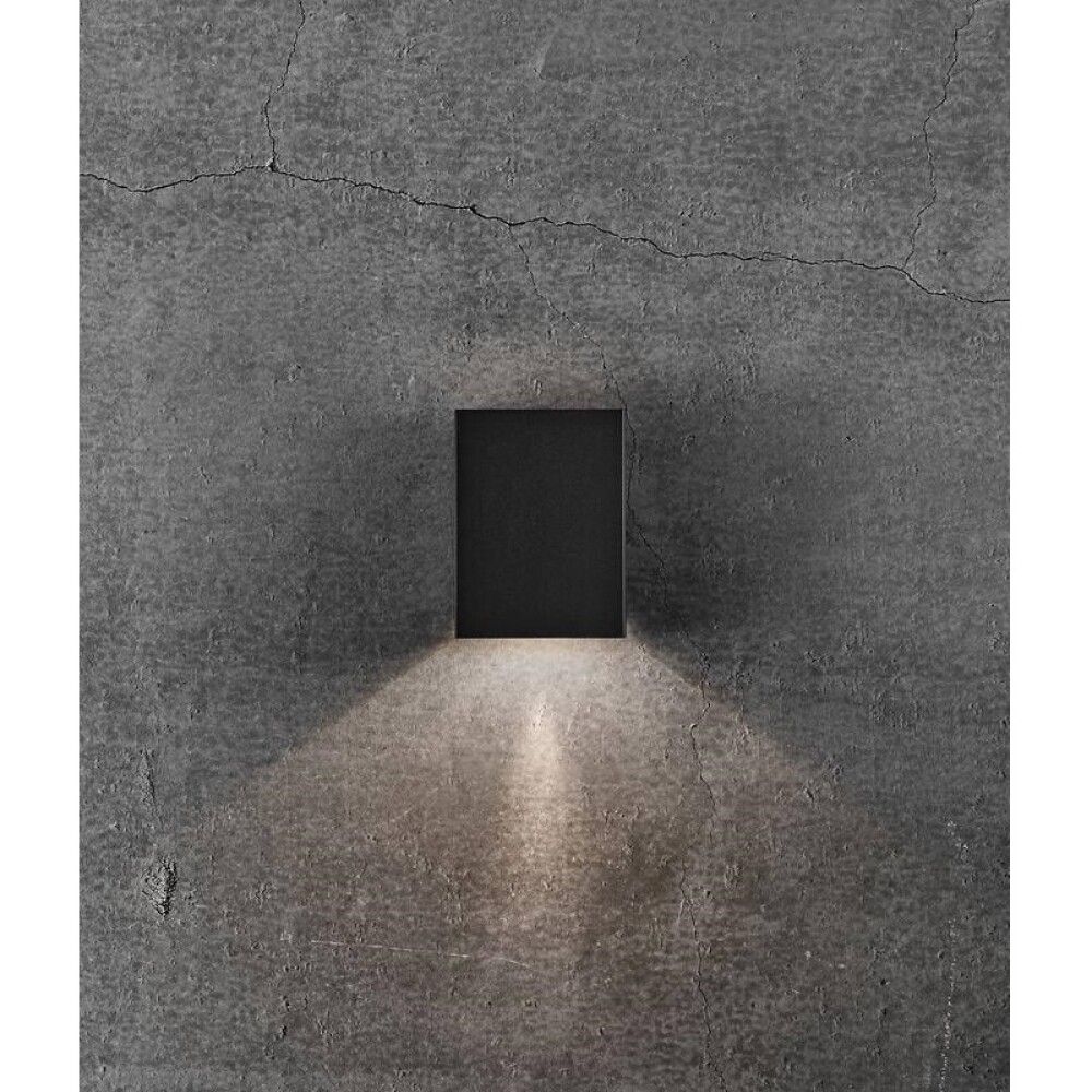 VEGGLAMPE NORDLUX FOLD 10 SVART