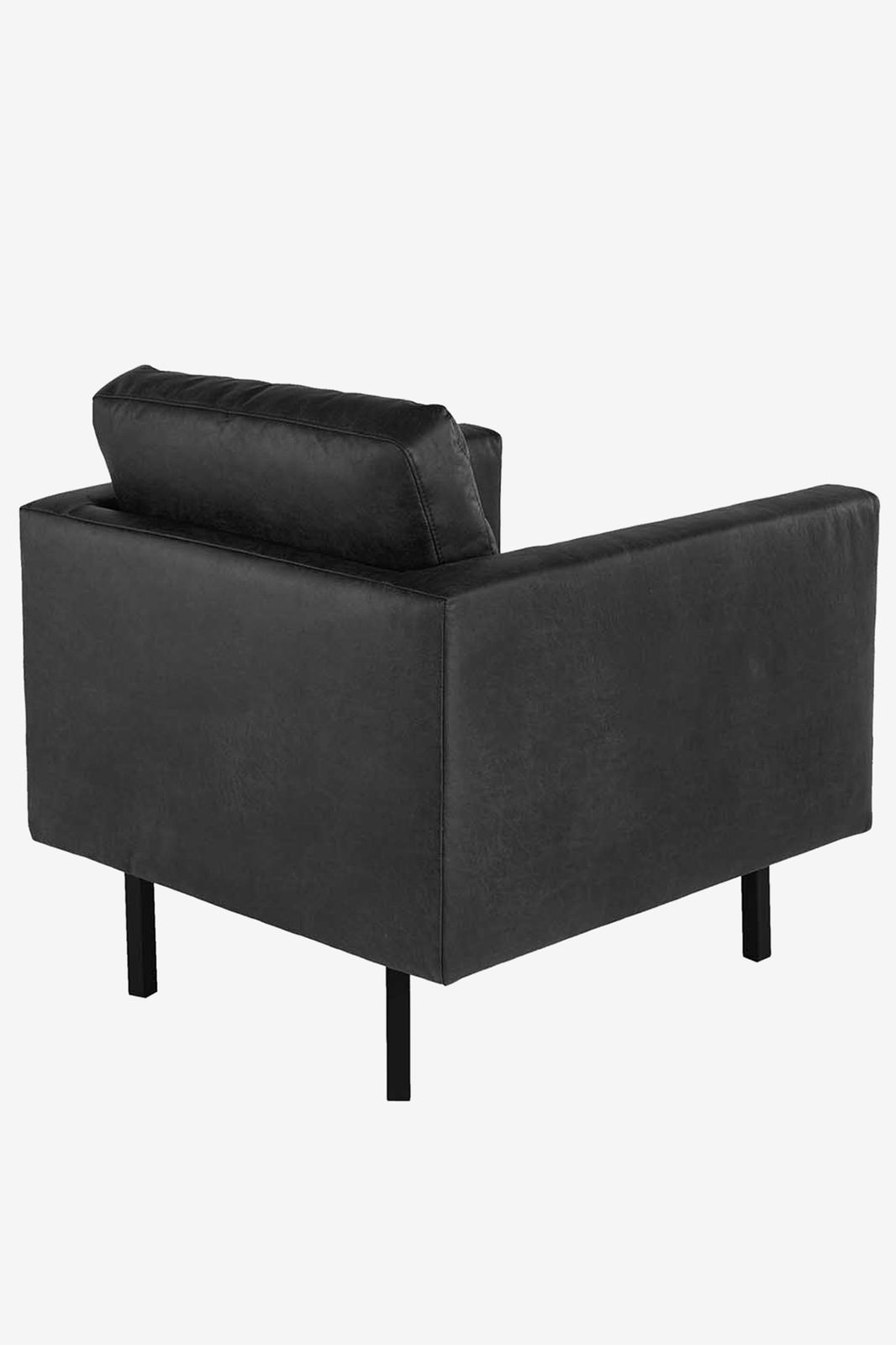 Amsterdam leer clean fauteuil zwart
