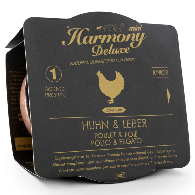 Harmony Dog Deluxe Mini Junior Huhn & Leber Nassfutter 100g