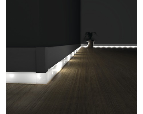 LED-kanaal voor LED-plint opaal 22x2500 mm