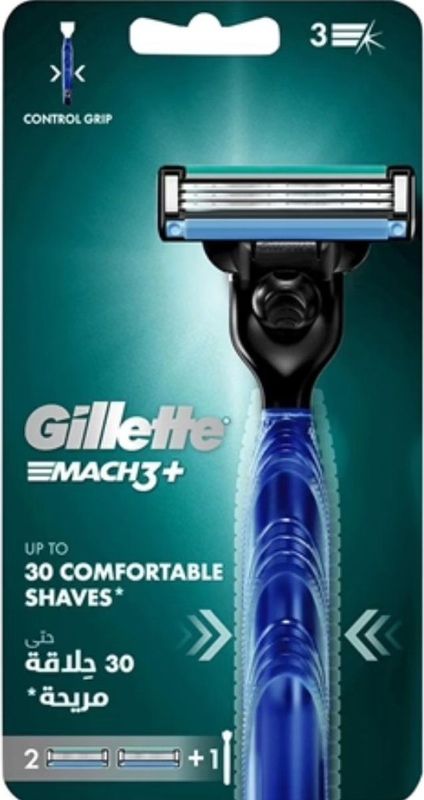 Gillette - Mach3 - Scheerapparaat + 2 Mesjes - Zwart - Kunststof