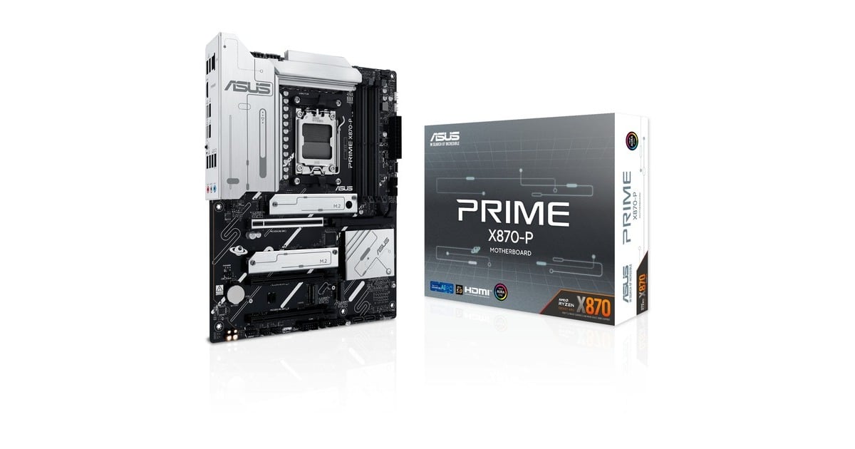 ASUSPRIME X870-P socket AM5 moederbord  (2,5Gb-LAN, Sound, ATX)