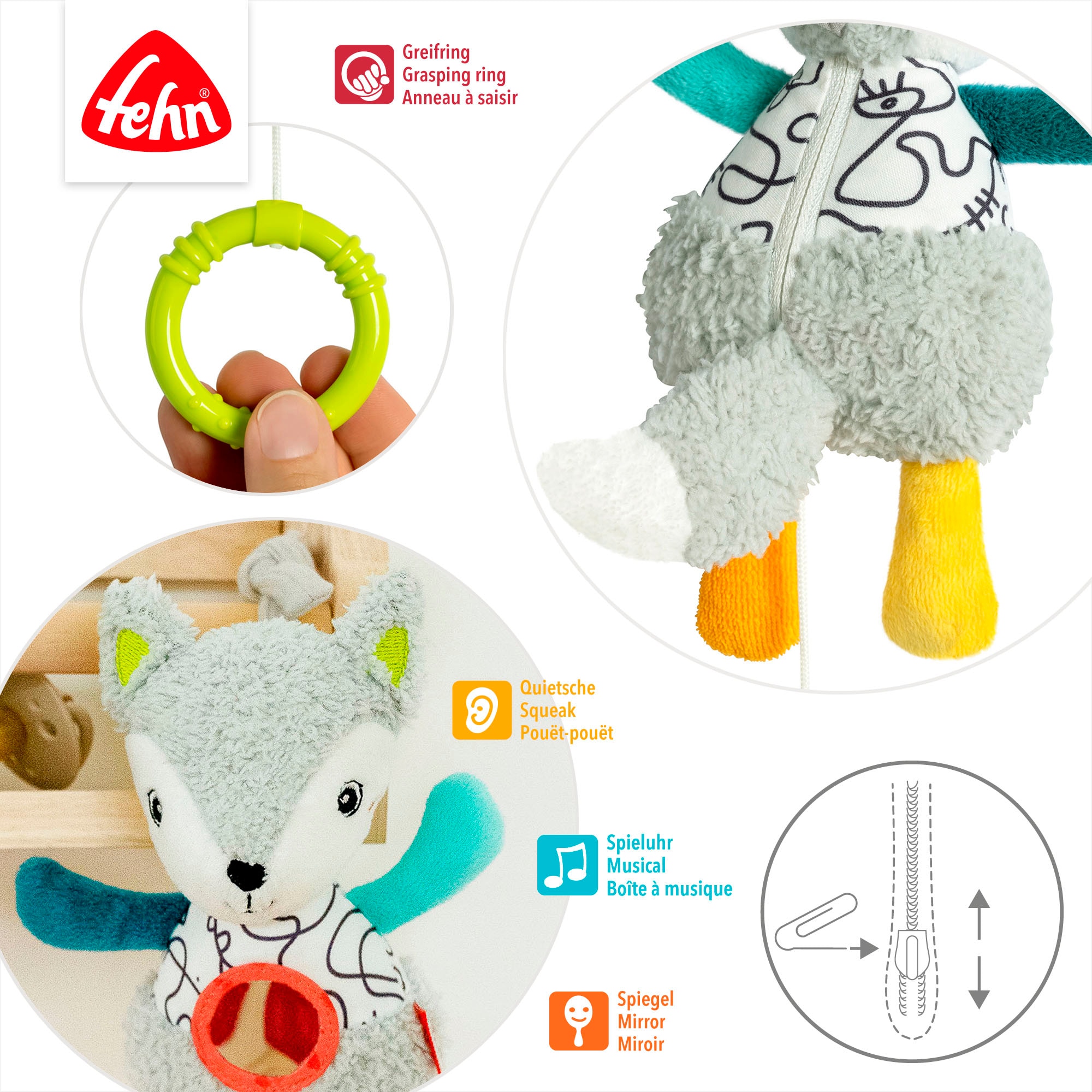 Fehn Spieluhr »DoBabyDoo, Fuchs« mit herausnehmbarem Spielwerk
