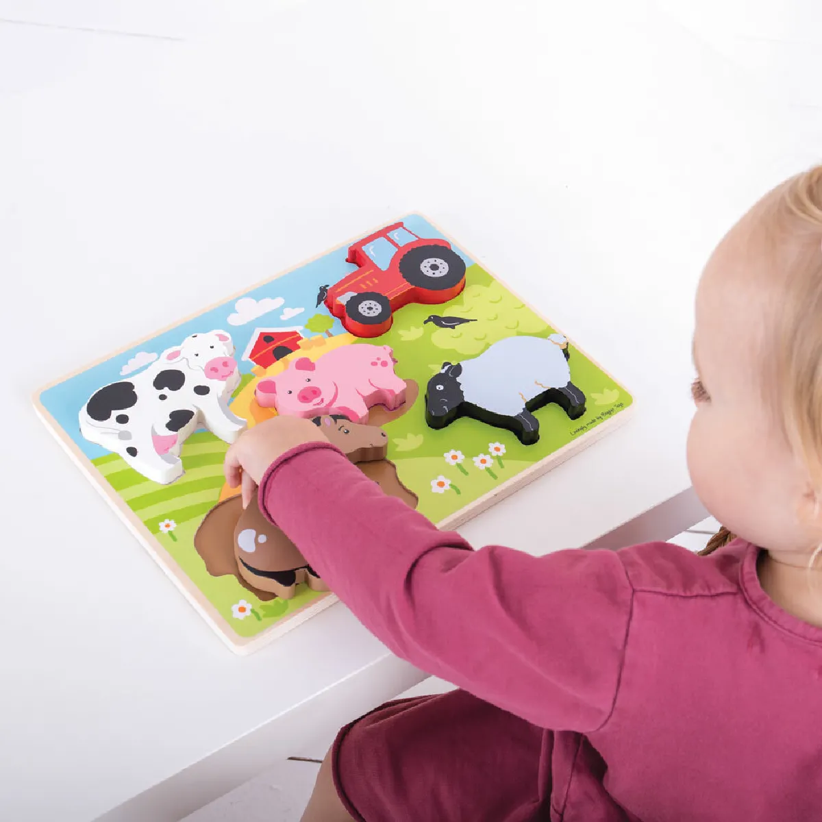 Bigjigs Toys Bigjigs Ferme Puzzle Bois
