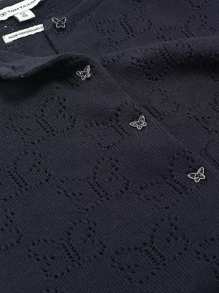 TOM TAILOR Mädchen Strickjacke dunkelblau