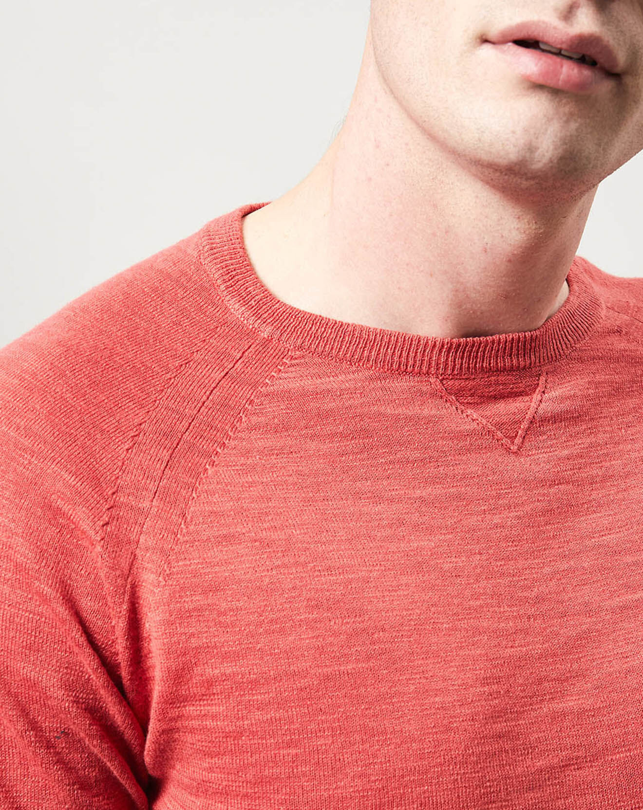 Hartford Pull Crew Slub rouge