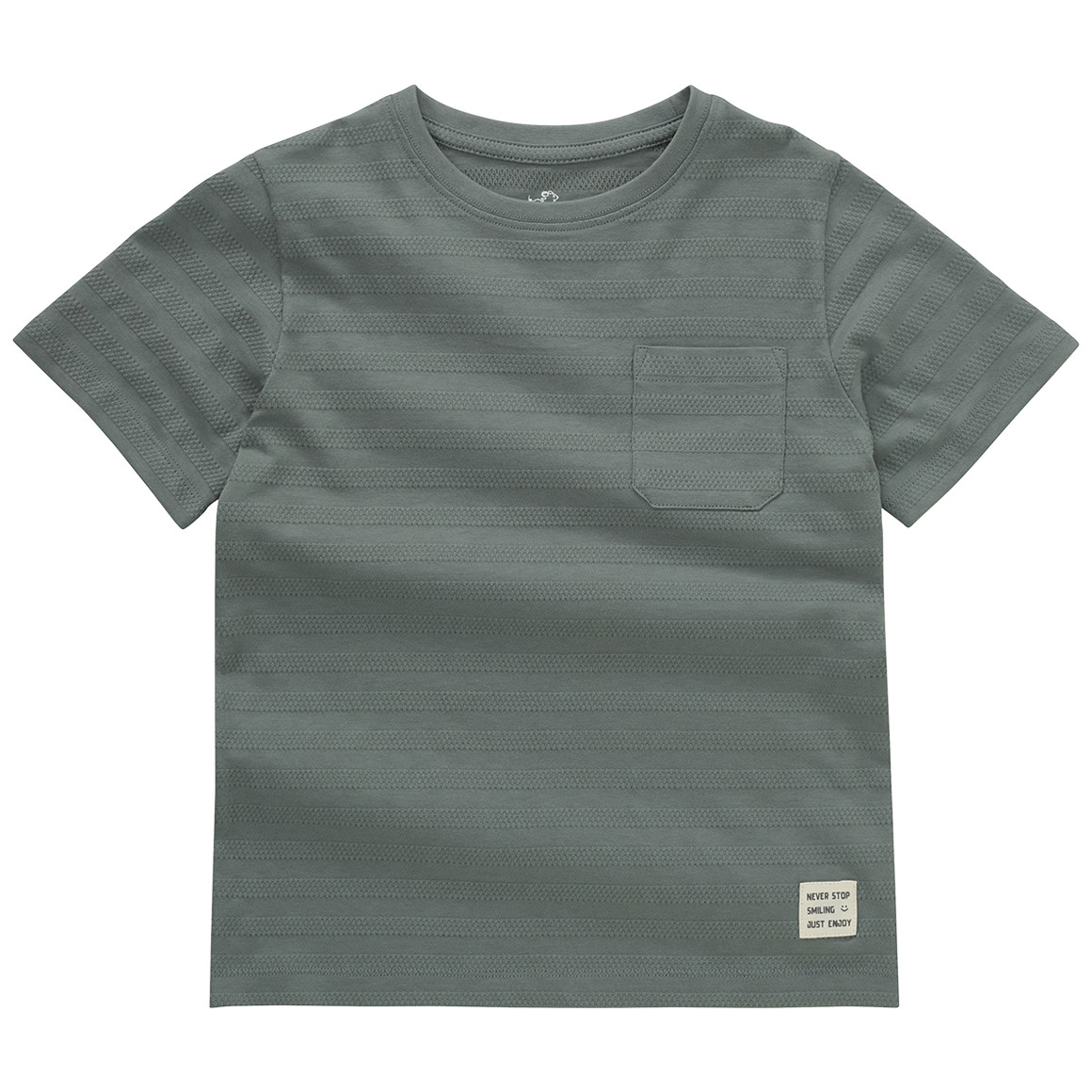 Topolino Jungen T-Shirt mit Brusttasche dunkelgrün