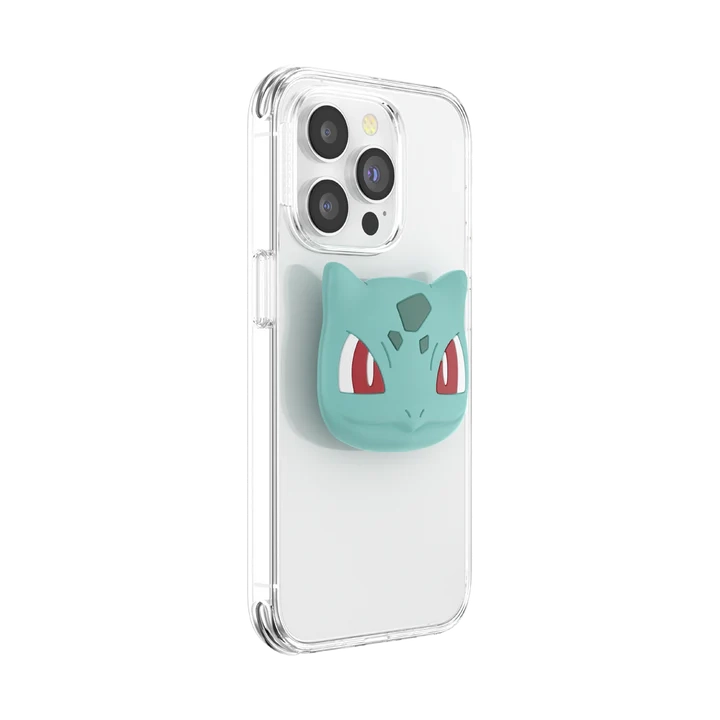 PopGrip Premium Finger Griff Halterung (Austauschbarer Top) für Smartphones / Tablets (113261) - Pokémon Bulbasaur Face