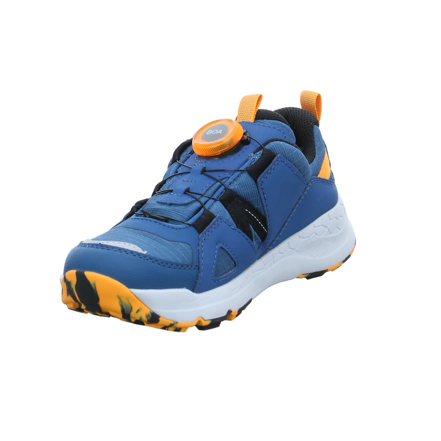 SUPERFIT Jungen-Halbschuh Binder Jeansblau Textil  Sneaker