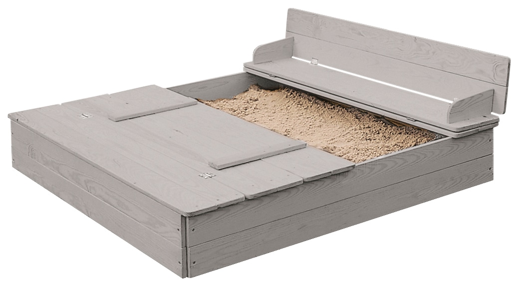roba® Sandkasten aufklappbar zu 2 Bänken, HxBxT: 21,5 x 127 x 123,5 cm