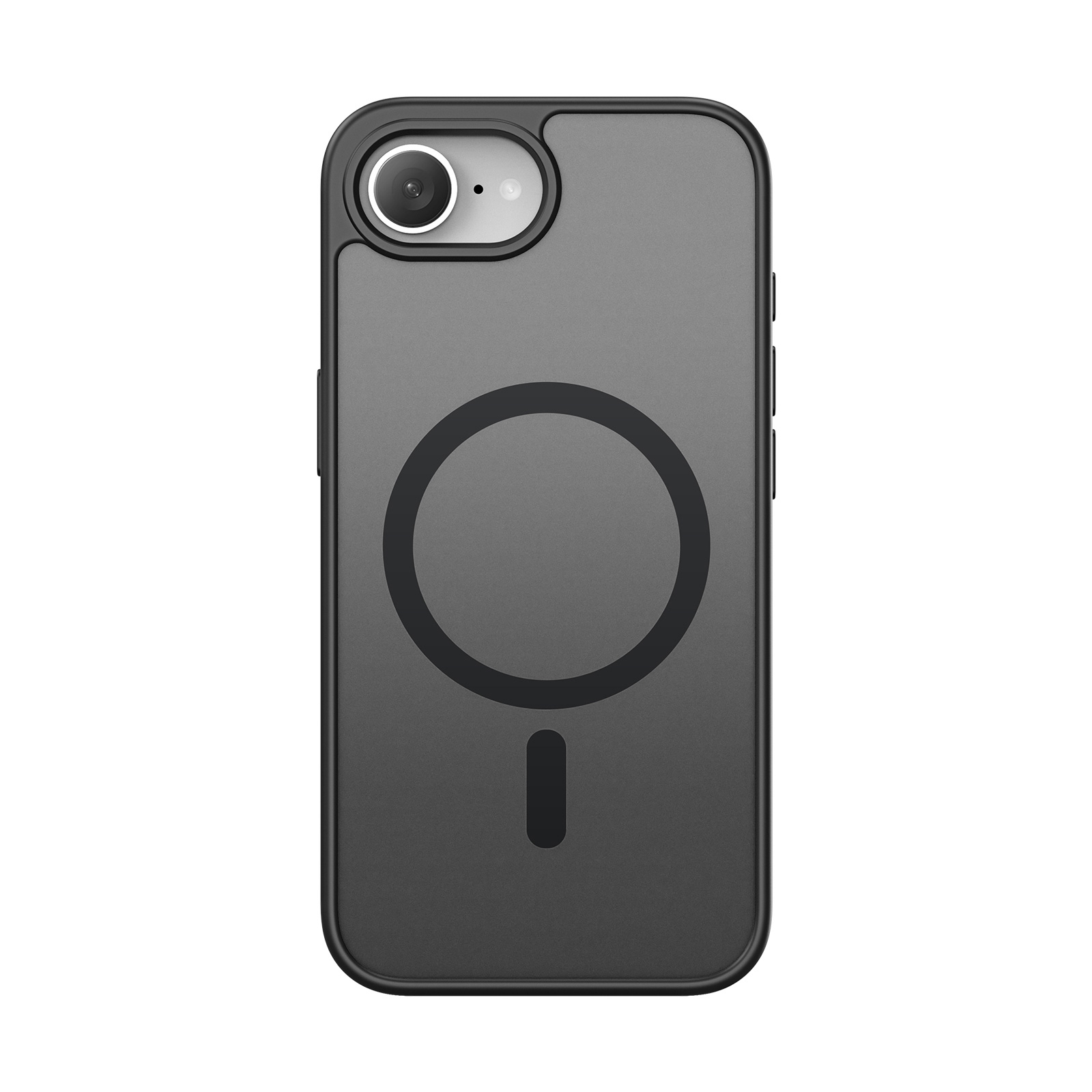 iPhone 16e MagSafe Hybrid Hardcase Hülle mit TPU Bumper - Schwarz