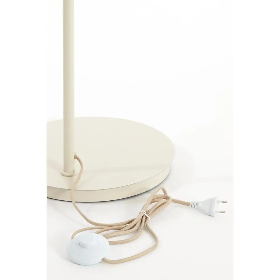 Vloerlamp Baylie - Mat crème - 43x30x165cm