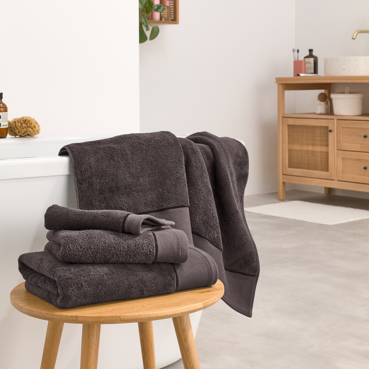LA REDOUTE INTERIEURS<br>Toalha de banho Victor 675 g/m²