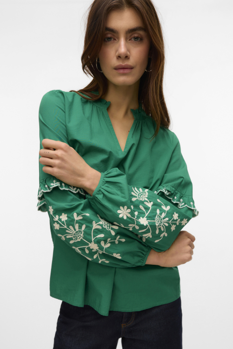Vero Moda groene dames blouse