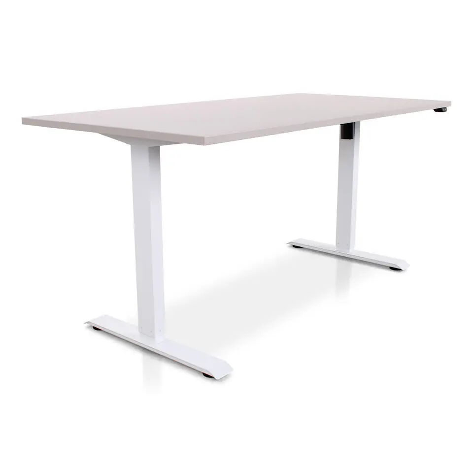 MRC EASY Zit-Sta Bureau – Elektrisch Verstelbaar – 160x80 cm – Blad Sand Grey