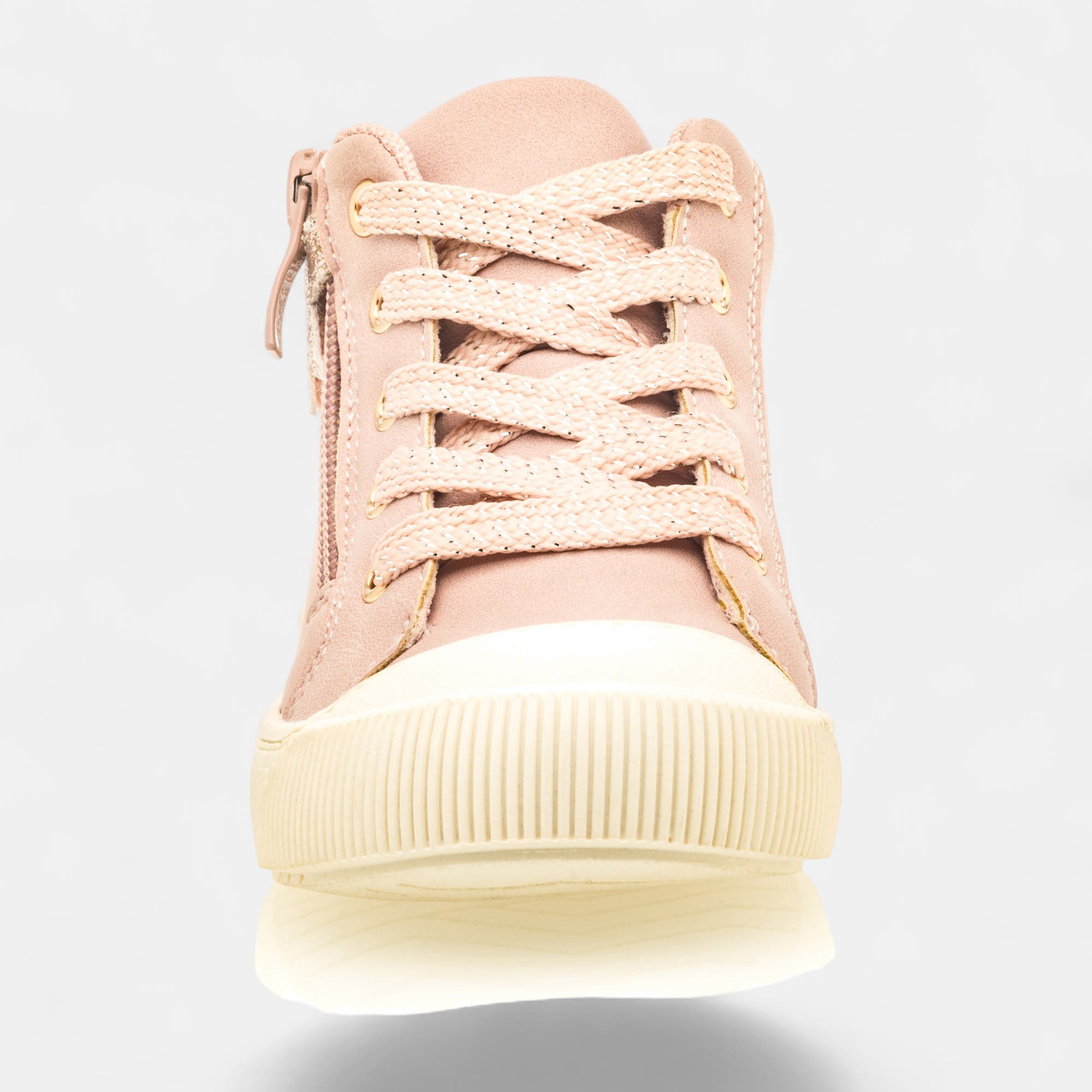 Baskets hautes Fille rose