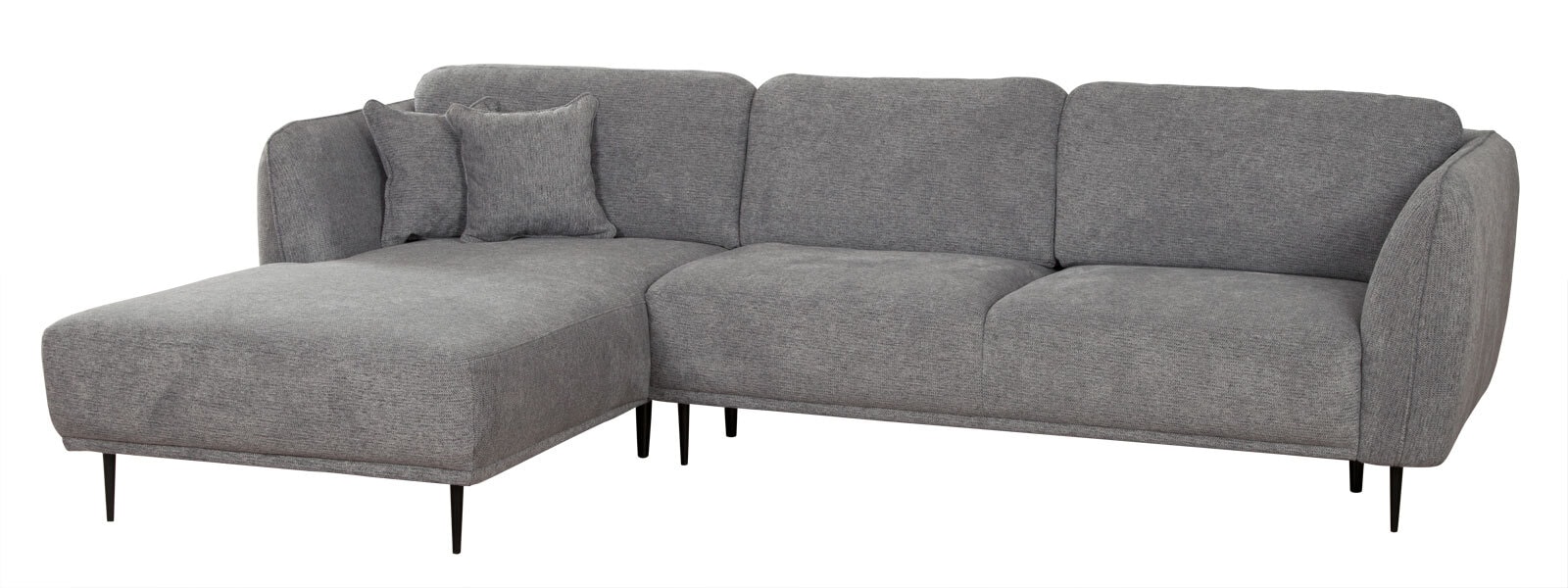 Ecksofa Kelmis 178 x 293 cm grau