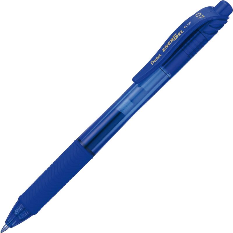 Stylo roller Pentel Energel BL 107 rétractable pointe 0,7 mm - écriture moyenne