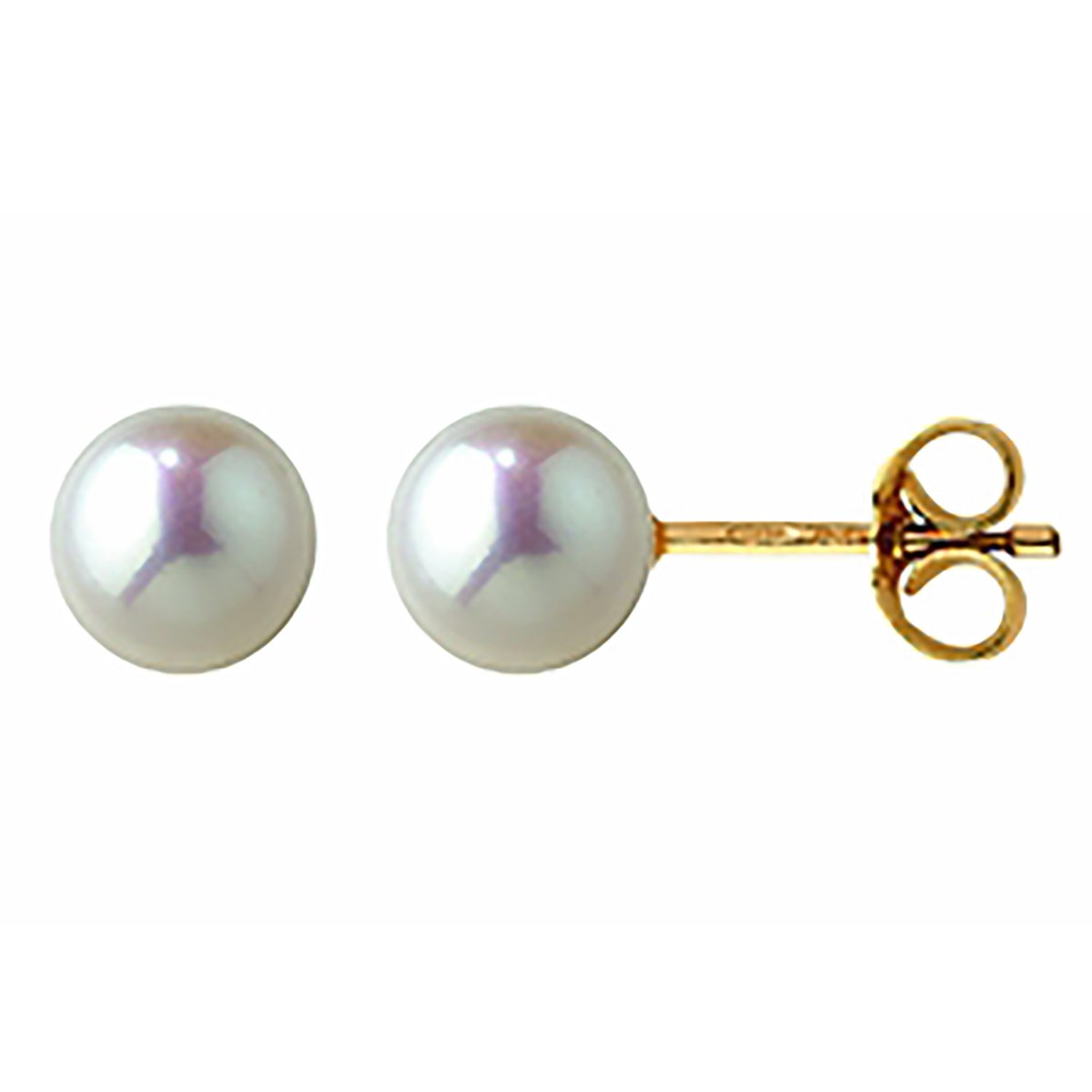 Boucles d'oreilles Brillaxis perle de culture 5 mm