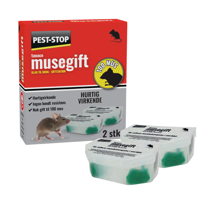 Tanaco musegift 2 stk. - Pest-Stop