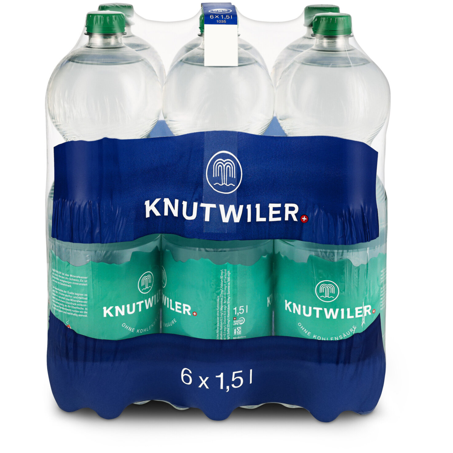 Knutwiler Grün Mineralwasser ohne Kohlensäure 6x1,5l