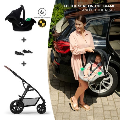 Kinderkraft MOOV CT 3-in-1 Mink Pro Duovogn, Black