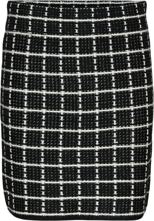 Vero Moda VMKIA NW MINI SKIRT CO BOO Black/w. birch
