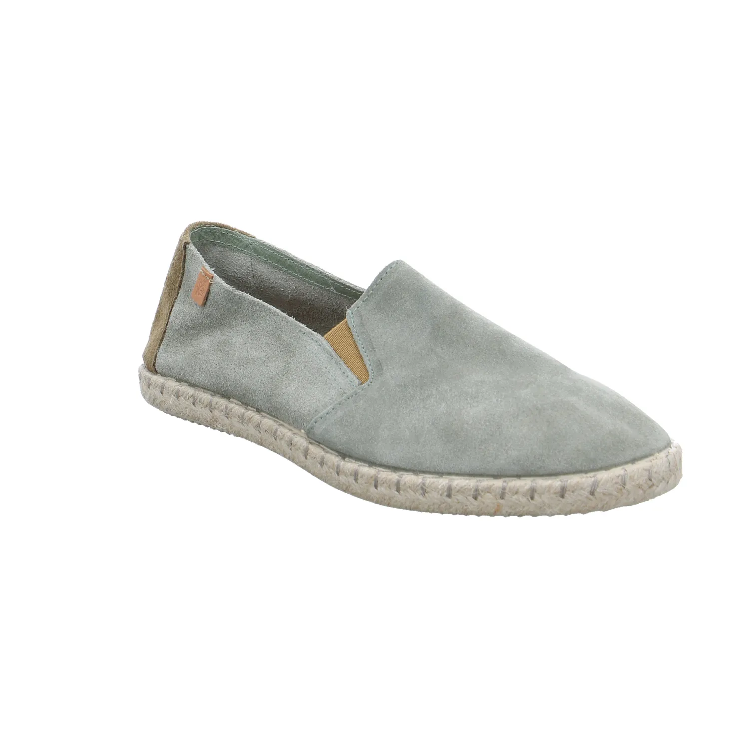 Halbschuh-Schlüpfer Olive Leder