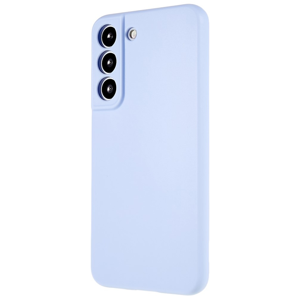 Samsung Galaxy S22 5G Gummi Case Hülle mit Kameraschutz - Hellblau (Matt)