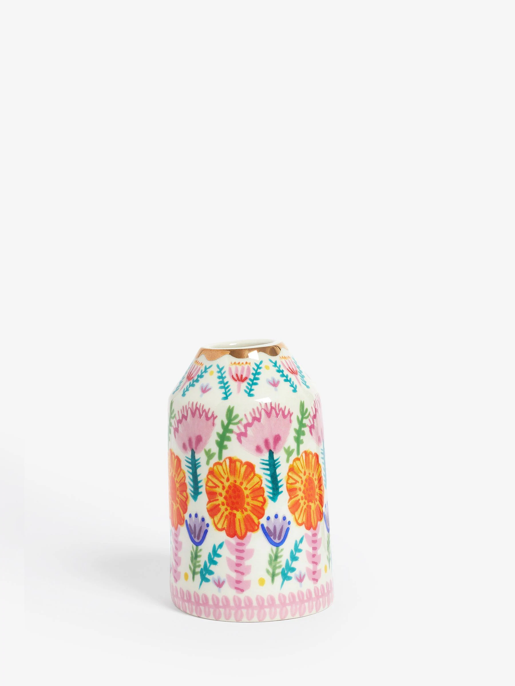 Lucy Tiffney Set of 2 Ceramic Mini Vases