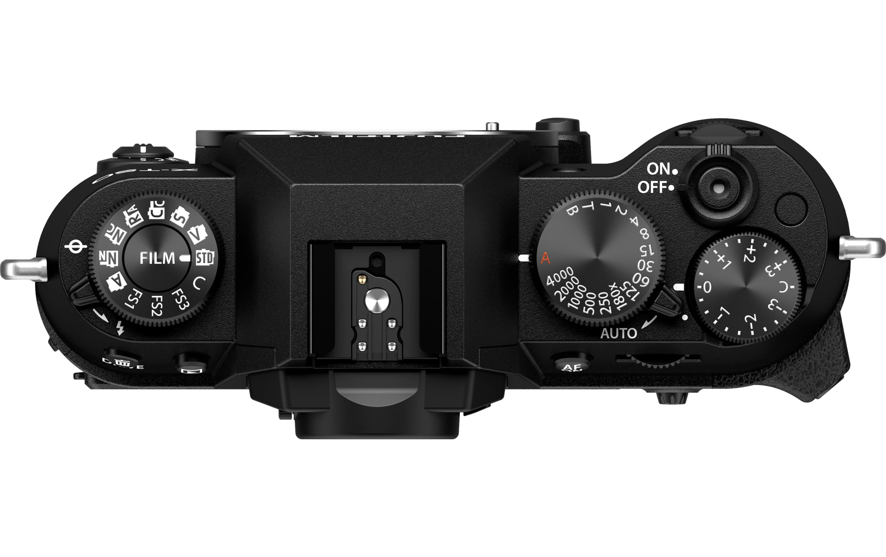 Fotokamera X-T50 Body Black<br>Kompakte Systemkamera mit 40.2-Megapixel-Sensor, 6.2K-Video und Filmsimulations-Einstellrad