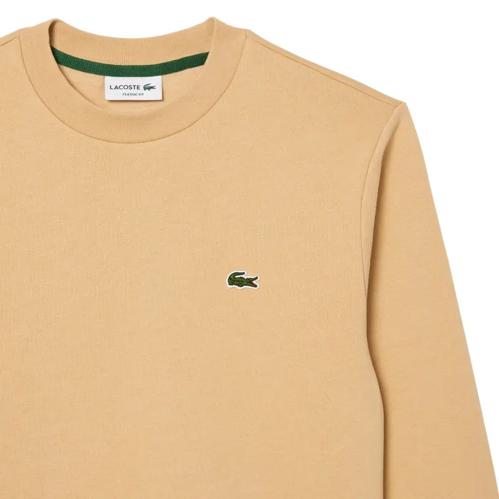 Lacoste Bio Cotton Fleece Crew Sweater Heren