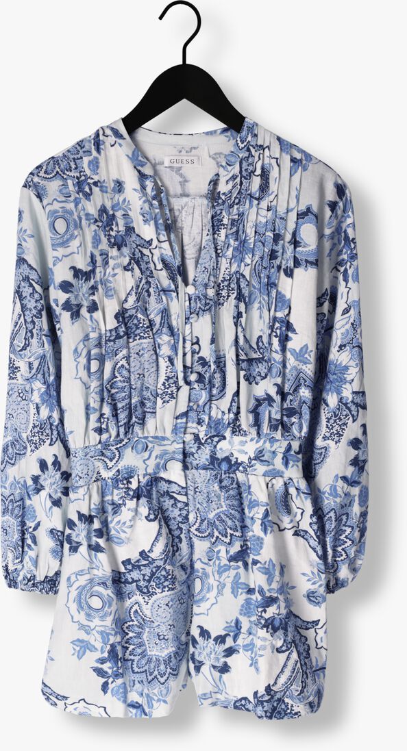 GUESS blauwe guess  zaren linen romper