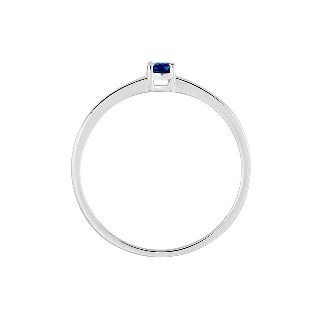 Bague Solitaire Dota Or Blanc Saphir