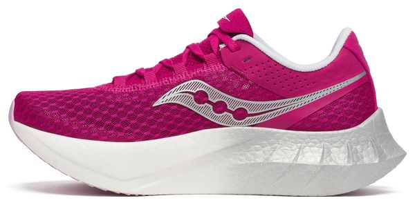 Chaussures Running Saucony Endorphin Pro 4 Rose/Blanc Femme