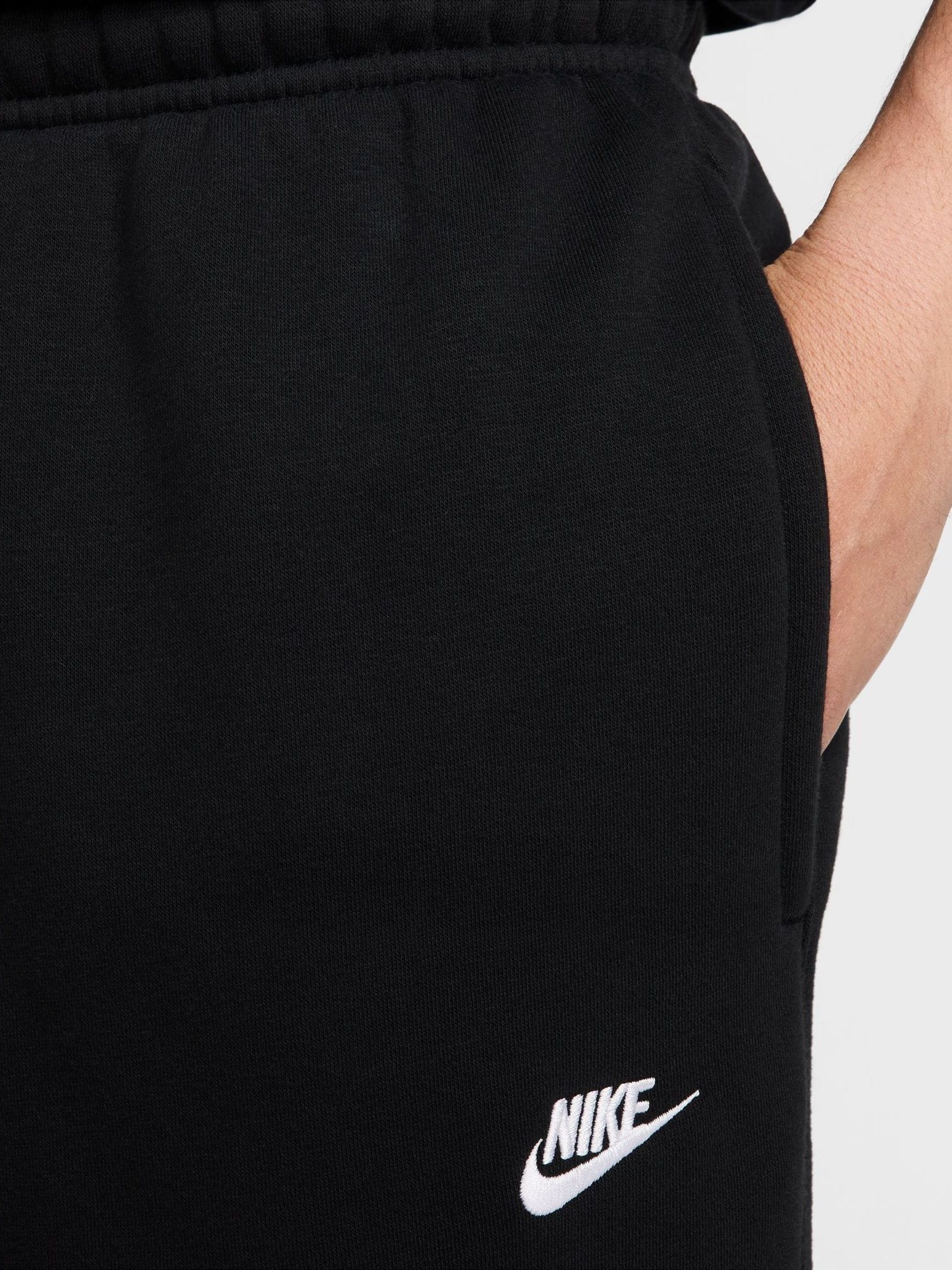 Zwart - Nike Club cargojoggingbroek van fleece