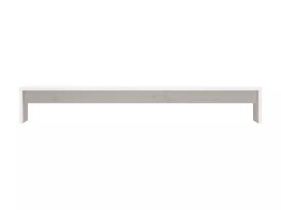 Support de moniteur Blanc 100x27x15 cm Bois de pin solide