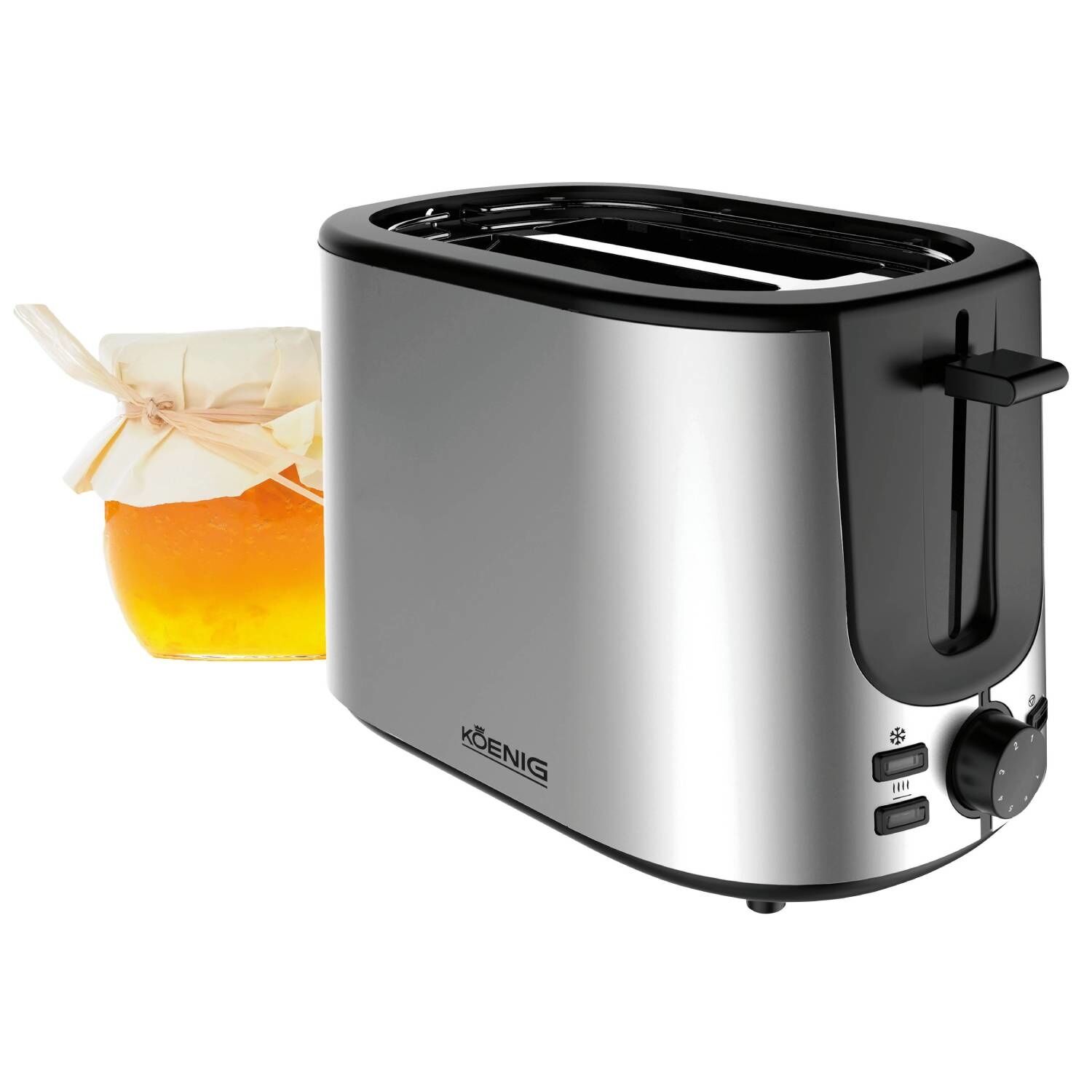 Koenig Basic Line Toaster mit Brötchenaufsatz