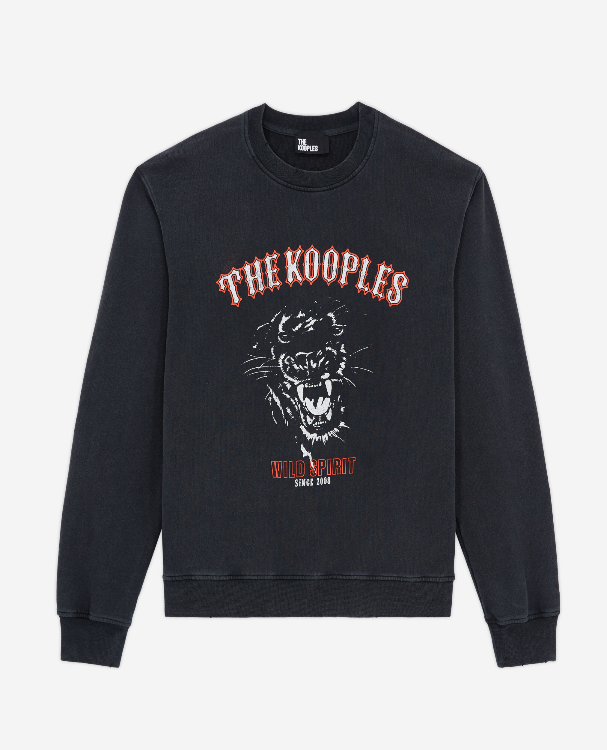 Sweatshirt sérigraphié noir