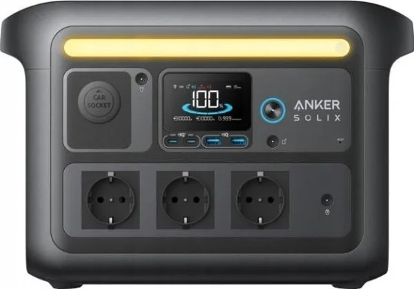 Anker SOLIX C1000X - Transportabel strømstation - 1800 Watt - litiumjernfosfat - 1056 Wh - output-stikforbindelser: 6