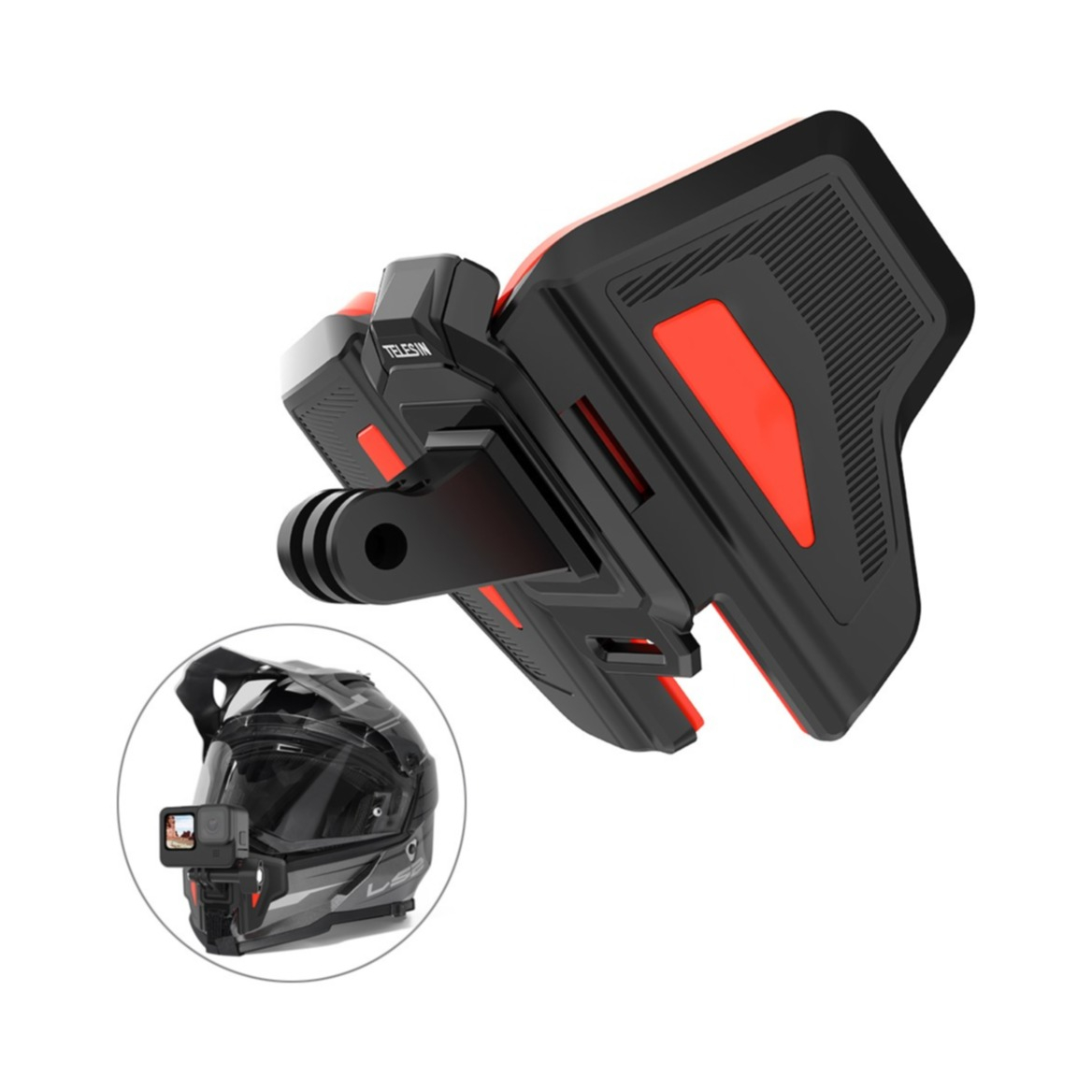 Universal Motorrad Helm Kinn Halterung für GoPro - Schwarz