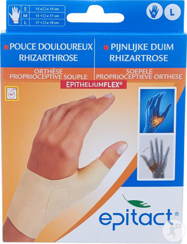 Epitact Orthèse Proprioceptive Souple A L'Epithélium Flex Pouce Droit Taille L 1 Pièce