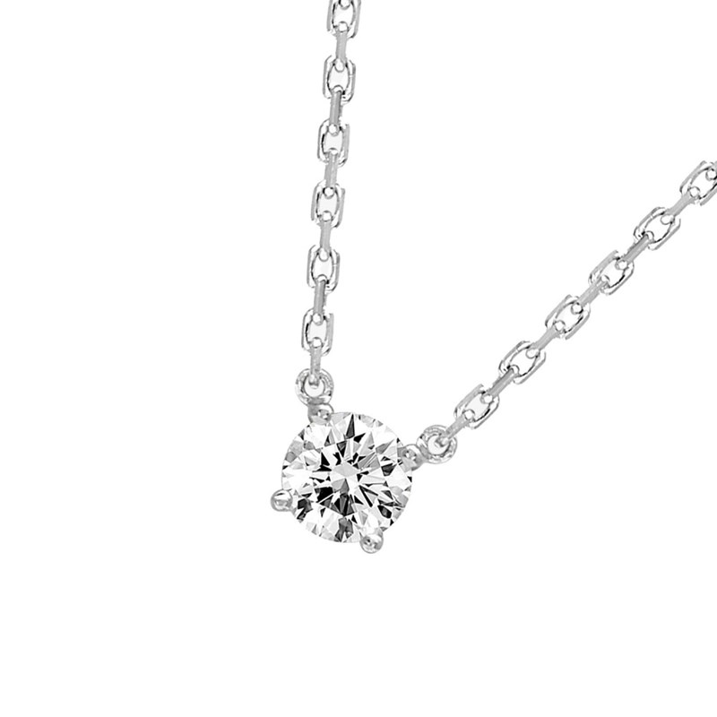 Collier Femme - Or 18 Carats - Diamant 0,14 Carats - Longueur : 42 cm